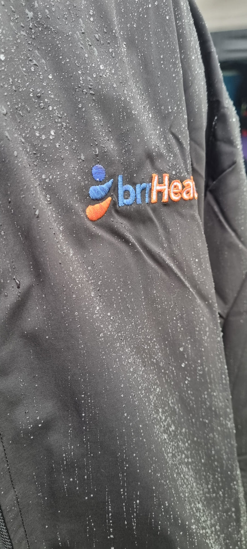 Personalised brrHeato Waterproof Changing Robe - Black